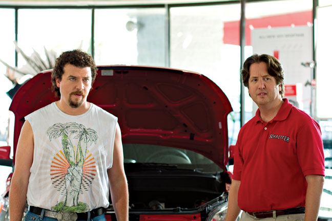 Kenny-Powers-Eastbound-Down Kenny Powers (Danny McBride) and Stevie Janowski (Steve Little) in "Eastbound & Down"