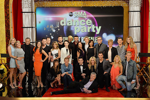 the Season 18 cast of Dancing with the Stars poses on GMA
