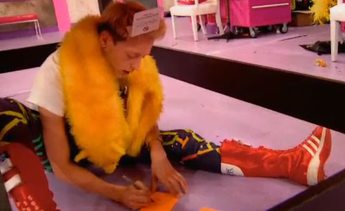 RuPauls Drag Race Season 6 Episode 8 Laganja under the table